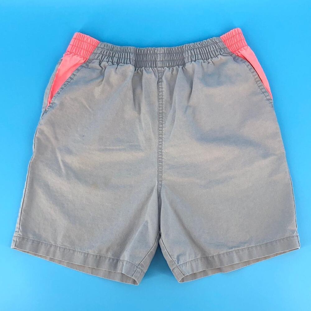 80s neon color block shorts 1980s vintage